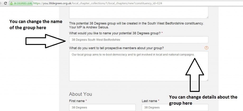 Change name of group