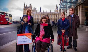 people handing in a petition