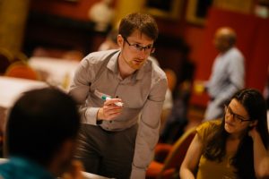 people discussing ideas