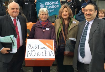 Roderick Campbell MSP, Jean Kemp, Carol McGregor and Hanzala Malik MSP