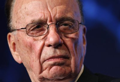 File photo of Rupert Murdoch listening to remarks at the Wall Street Journal CEO Council in Washington