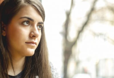 Young women sitting in cafe