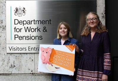 Pensions Dashboard petition hand in