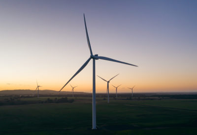Colourful,Sunrise,Wind,Farm,Onshore