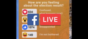 React to the election on Facebook Live