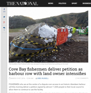 Cove piece in The National
