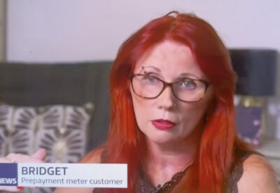 Bridget on ITV Evening News