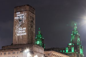 38 Degrees projections above Liverpool